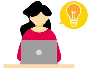 装飾:ひらめいた人のイラスト